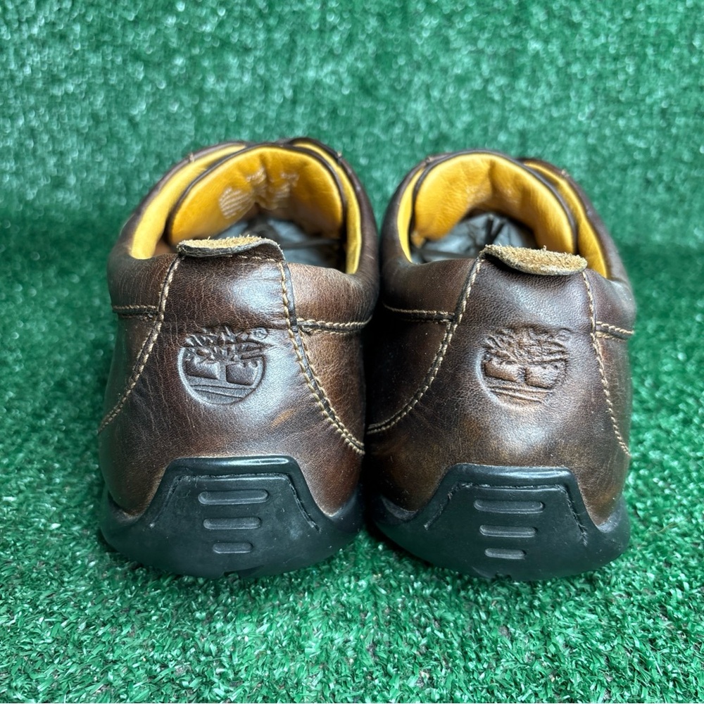 TIMBERLAND Brown Leather Lace Up‎ Casual Oxford Sneaker Mens Size 11 M - Picture 4 of 12